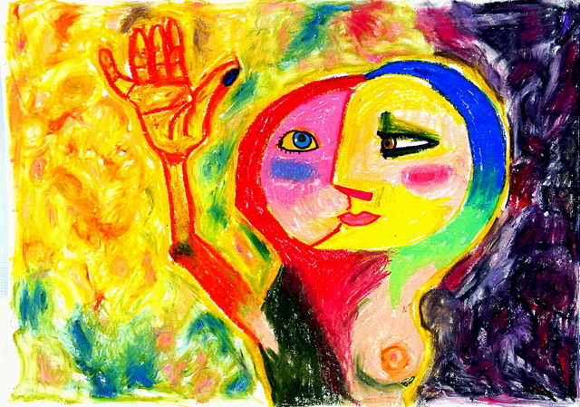 境界性人格障害であるyuttiが描いた自画像に近い絵